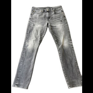 American Eagle Outfitters AirFlex 360 Men's Slim Straight Washed Gray Jeans